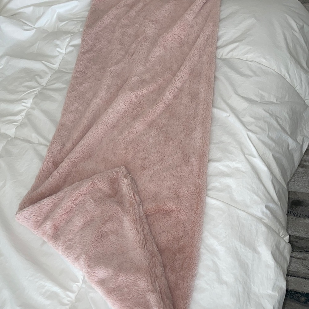 Light Pink Fuzzy Body Pillow Case
